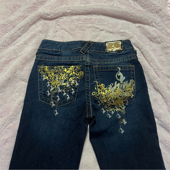 BabyPhat jeans w gold detailing - Picture 3 of 7
